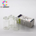 Custom printing personal logo 2ml 10ml vial package folded small packing paper box hologram